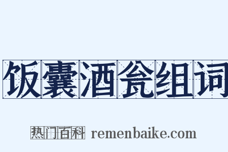 饭囊酒瓮组词是什么意思的图片